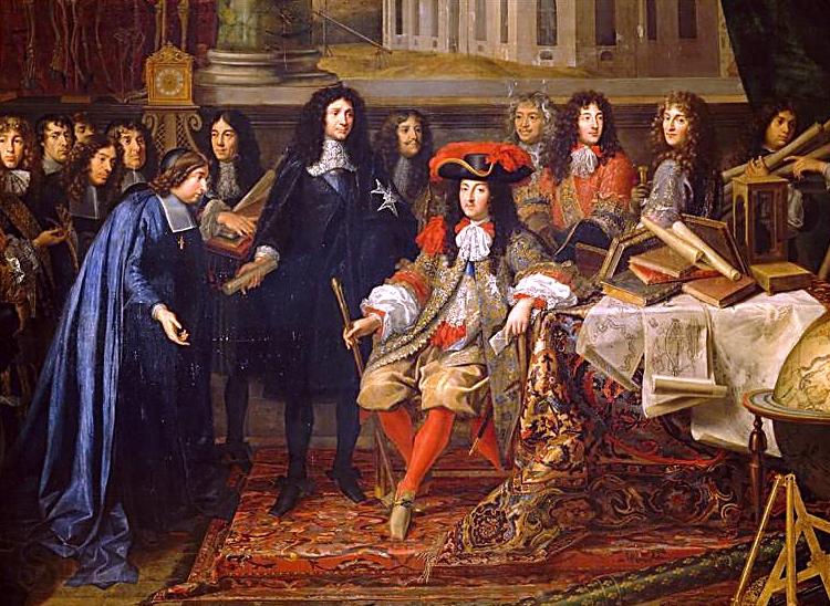 unknow artist Colbert Presenting the Members of the Royal Academy of Sciences to Louis XIV in 1667 Norge oil painting art